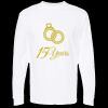 Unisex Gold Soft Touch Long Sleeve T-Shirt Thumbnail